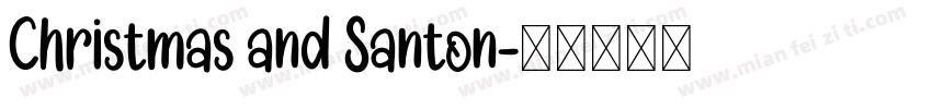 Christmas and Santon字体转换
